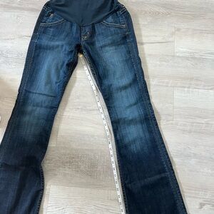 A Pea in the Pod Dark Blue Boot Cut Maternity Jeans